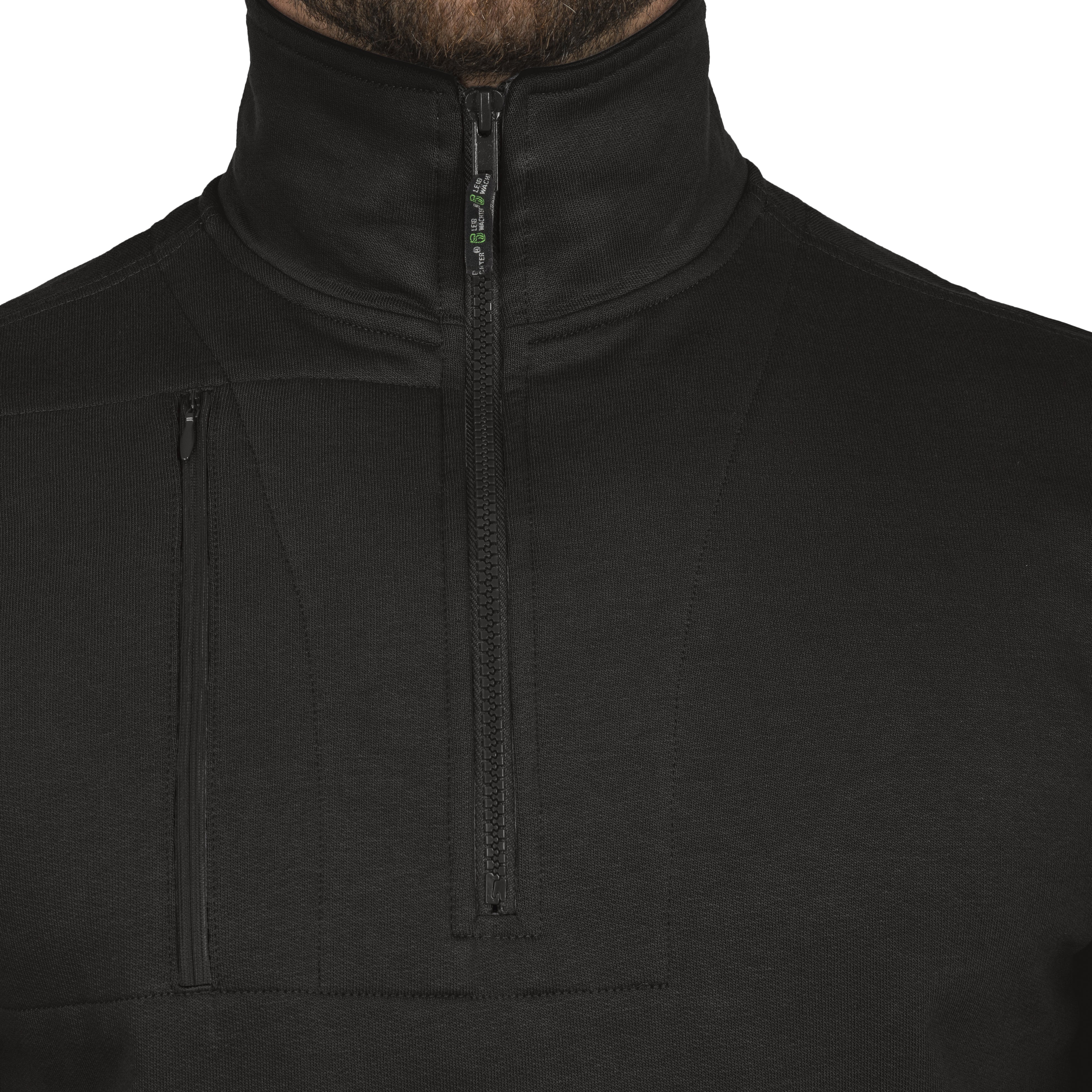 FLEX  Zip-Sweater schwarz