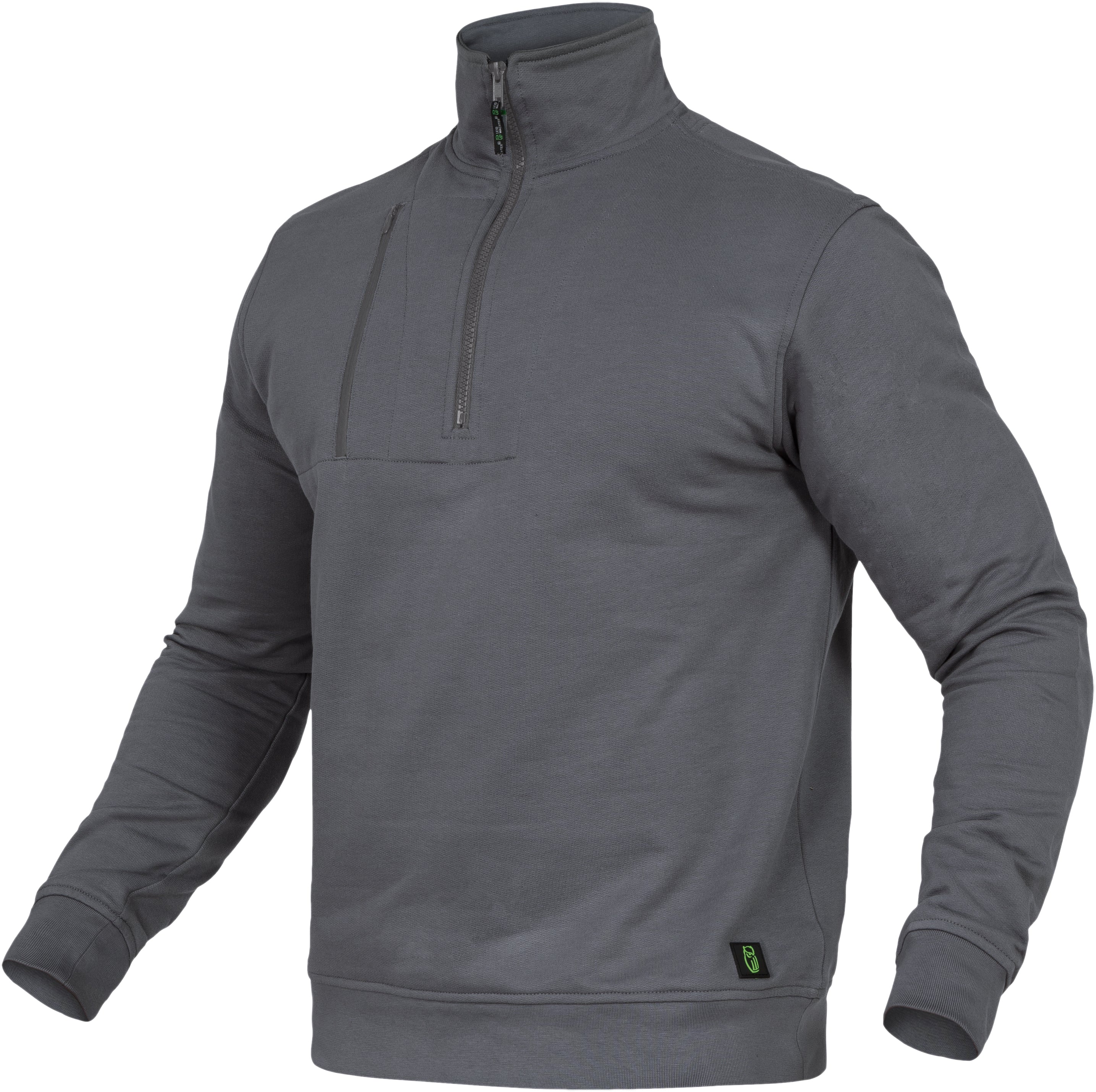 FLEX Zip-Sweater grau